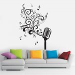 Αυτοκόλλητο τοίχου - Μικρόφωνο