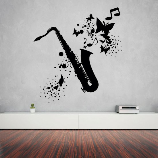 Αυτοκόλλητο τοίχου - Σαξόφωνο
