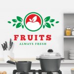 Αυτοκόλλητο τοίχου - Φρέσκα φρούτα