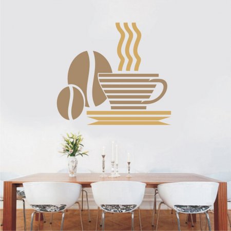 Αυτοκόλλητο τοίχου - Φρέσκος καφές