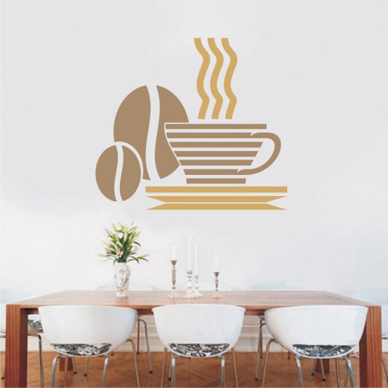 Αυτοκόλλητο τοίχου - Φρέσκος καφές