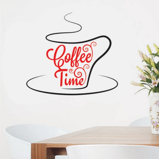 Αυτοκόλλητο τοίχου - Coffee time