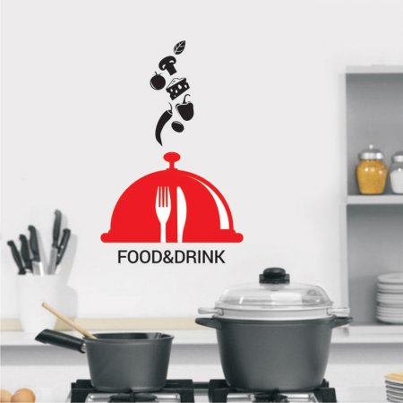 Αυτοκόλλητο τοίχου - Φαγητό και ποτό