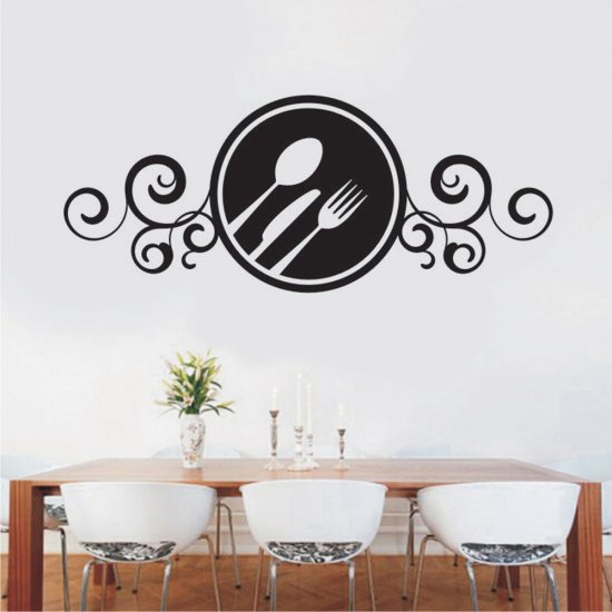 Αυτοκόλλητο τοίχου - Μαχαιροπίρουνα