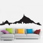 Αυτοκόλλητο τοίχου - Πανοραμική Πόλης