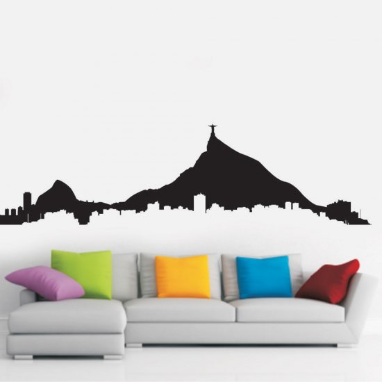 Αυτοκόλλητο τοίχου - Πανοραμική Πόλης Αυτοκόλλητο τοίχου - Πανοραμική Πόλης