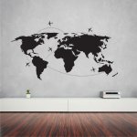 Αυτοκόλλητο τοίχου - Παγκόσμιες Πτήσεις