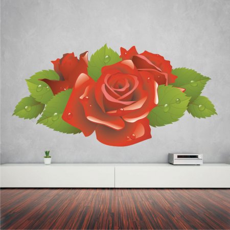 Αυτοκόλλητο τοίχου - Τριαντάφυλλο