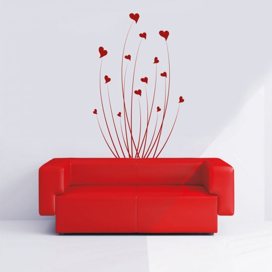 Αυτοκόλλητο τοίχου - Love flower Αυτοκόλλητο τοίχου - Love flower