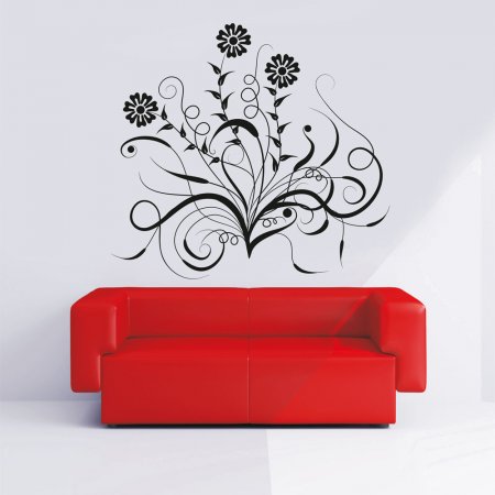 Αυτοκόλλητο τοίχου - Flowers