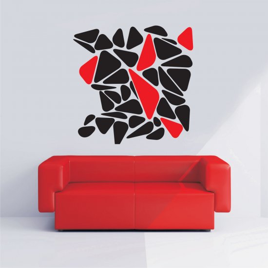 Αυτοκόλλητο Τοίχου - Αφηρημένο μοτίβο