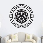 Αυτοκόλλητο Τοίχου - Λουλουδι σε κύκλο