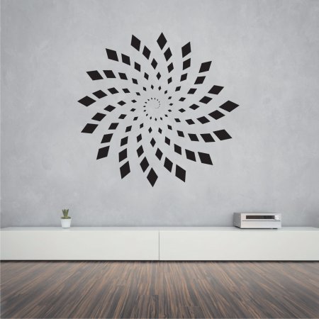 Αυτοκόλλητο Τοίχου - Spiral diamonds