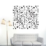 Αυτοκόλλητο Τοίχου - Αφηρημένο μοτίβο 2