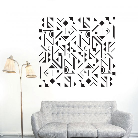 Αυτοκόλλητο Τοίχου - Αφηρημένο μοτίβο 2