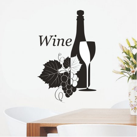 Αυτοκόλλητο Τοίχου - Wine