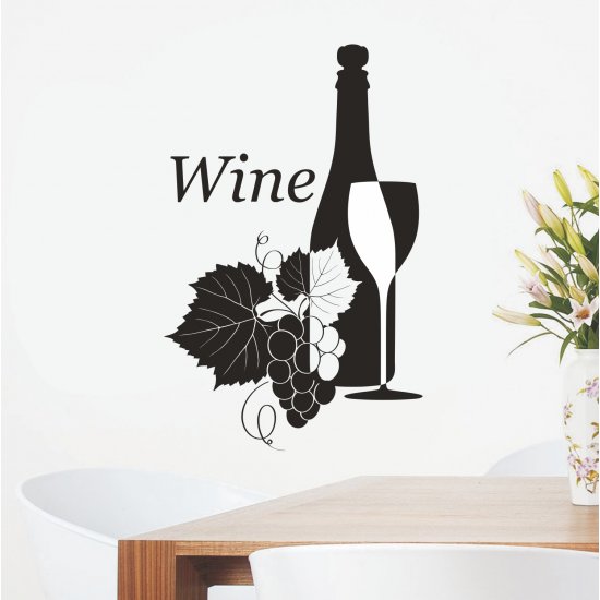 Αυτοκόλλητο Τοίχου - Wine