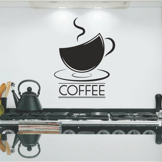 Αυτοκόλλητο Τοίχου - Coffee