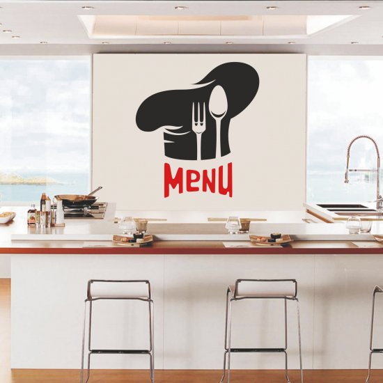 Αυτοκόλλητο Τοίχου - Menu
