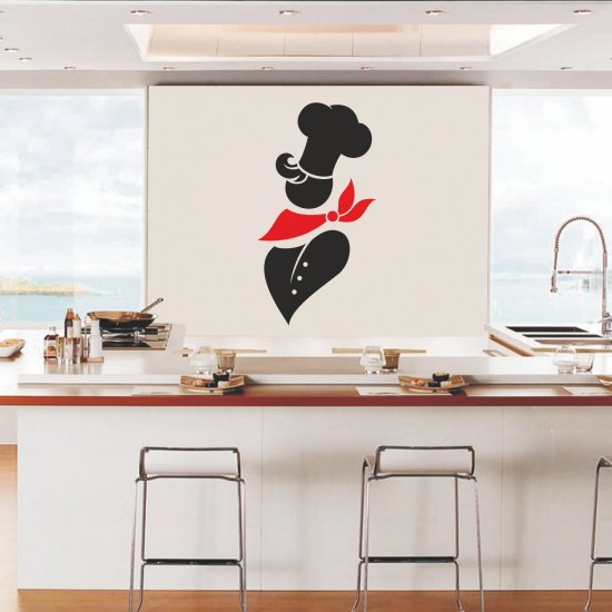 Αυτοκόλλητο Τοίχου - Chef Αυτοκόλλητο Τοίχου - Chef