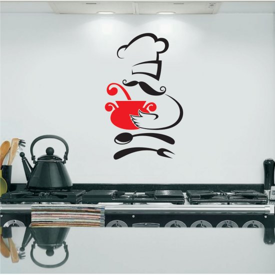 Αυτοκόλλητο Τοίχου - Chef 2