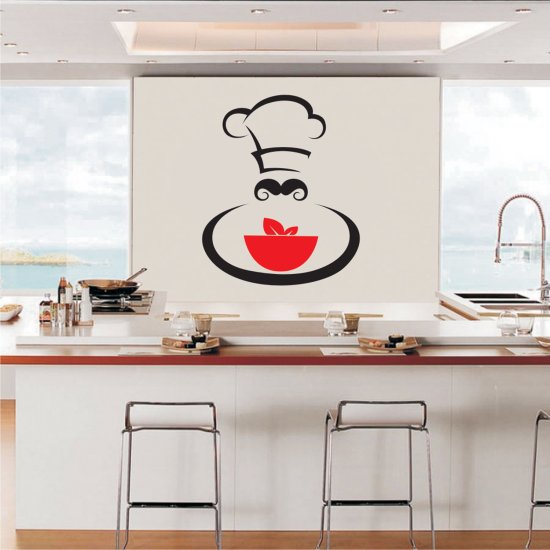 Αυτοκόλλητο Τοίχου - Chef 3