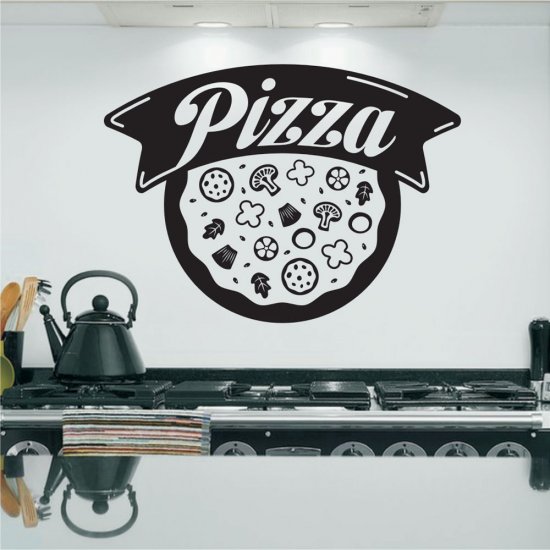 Αυτοκόλλητο Τοίχου - Pizza