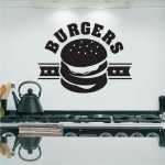Αυτοκόλλητο Τοίχου - Burgers