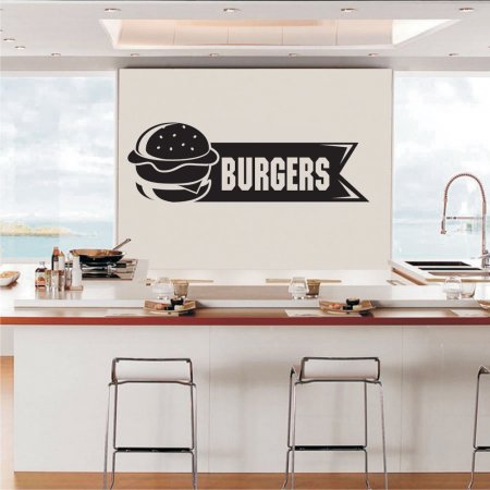 Αυτοκόλλητο Τοίχου - Burgers 2