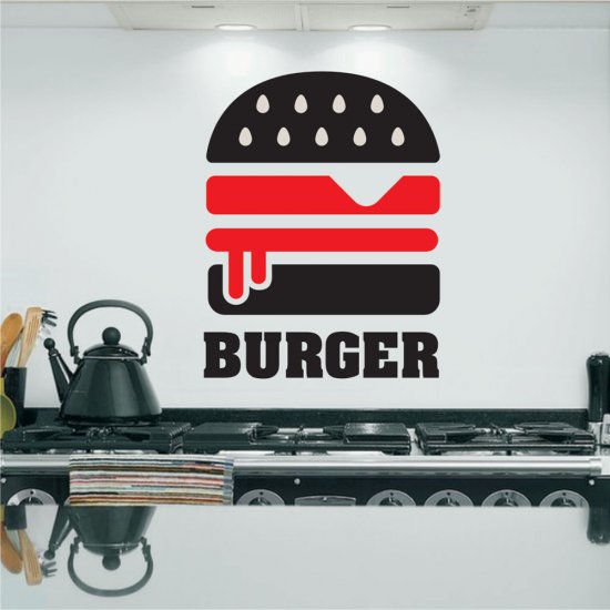 Αυτοκόλλητο Τοίχου - Burger 2 Αυτοκόλλητο Τοίχου - Burger 2