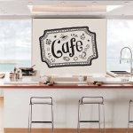 Αυτοκόλλητο Τοίχου - Cafe