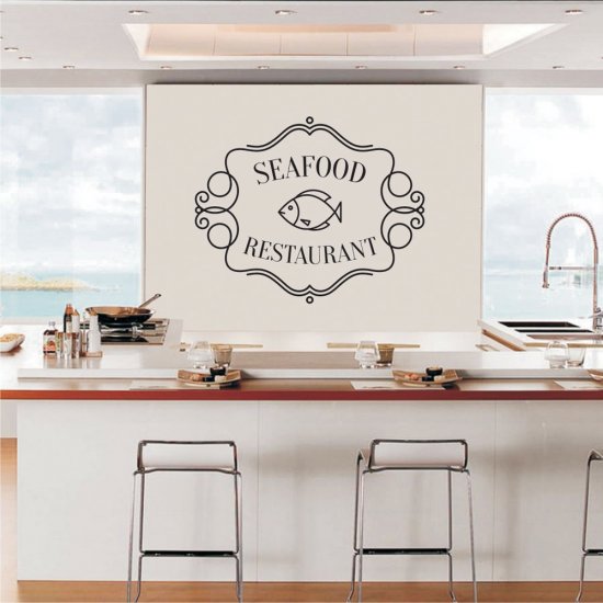 Αυτοκόλλητο Τοίχου - Seafood