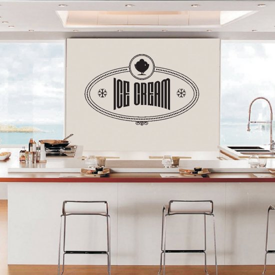 Αυτοκόλλητο Τοίχου - Ice Cream