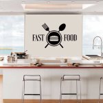 Αυτοκόλλητο Τοίχου - Fast Food 01