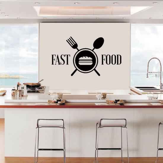 Αυτοκόλλητο Τοίχου - Fast Food 01 Αυτοκόλλητο Τοίχου - Fast Food 01