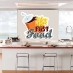 Αυτοκόλλητο Τοίχου - Fast Food 02