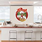 Αυτοκόλλητο Τοίχου - Pizza 7