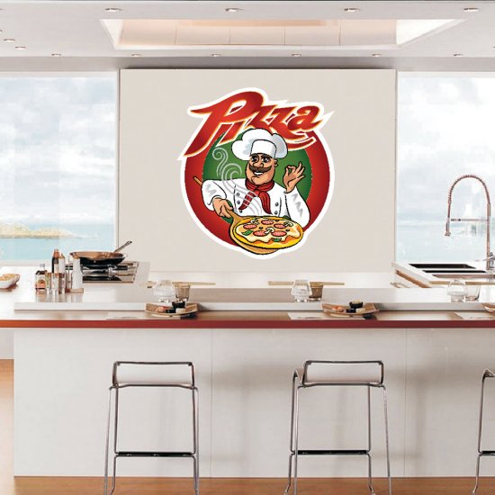 Αυτοκόλλητο Τοίχου - Pizza 7