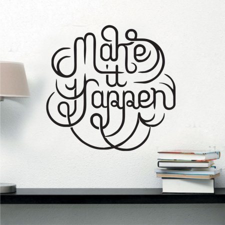 Αυτοκόλλητο τοίχου - Make it happen