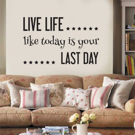 Αυτοκόλλητο τοίχου - Live life