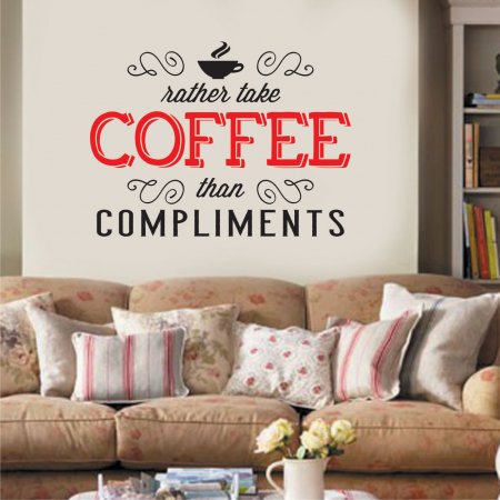 Αυτοκόλλητο Τοίχου - Take coffee
