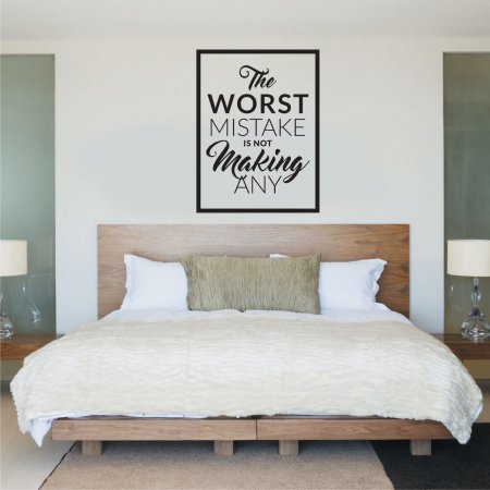 Αυτοκόλλητο Τοίχου - Worst Mistake