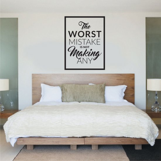 Αυτοκόλλητο Τοίχου - Worst Mistake