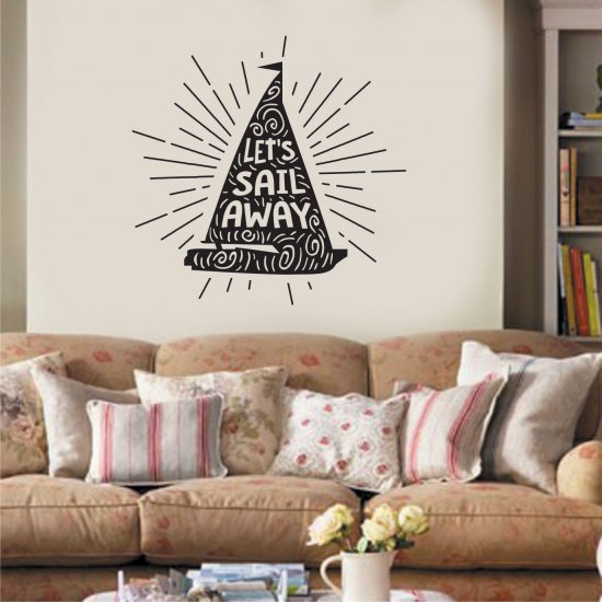 Αυτοκόλλητο Τοίχου - Let's sail away Αυτοκόλλητο Τοίχου - Let's sail away