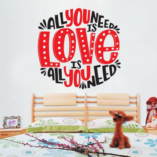 Αυτοκόλλητο Τοίχου - All you need is love Αυτοκόλλητο Τοίχου - All you need is love