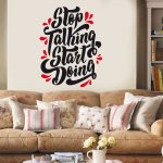 Αυτοκόλλητο Τοίχου - Stop Talking