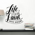 Αυτοκόλλητο Τοίχου - Life is an Art