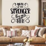 Αυτοκόλλητο Τοίχου - Stronger Than They Think