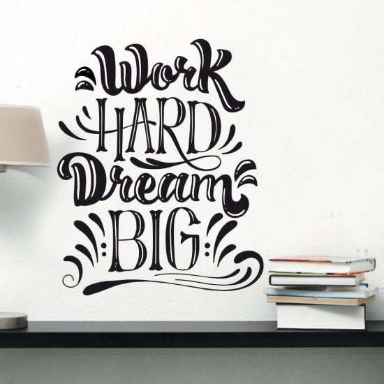 Αυτοκόλλητο Τοίχου - Work Hard Αυτοκόλλητο Τοίχου - Work Hard