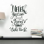 Αυτοκόλλητο Τοίχου - Never Give Up